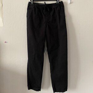 Vans Relaxed Fit Black Pants with Elastic Waist